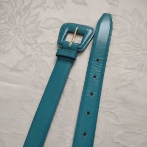 Vintage Collectif Leather Teal Belt